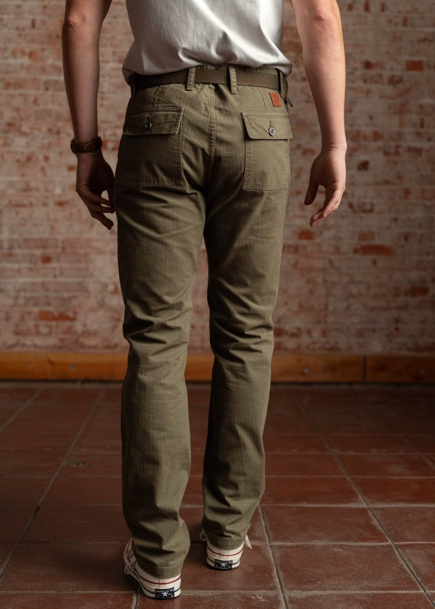 Iron & Resin Herringbone Brigade Pant - Paranoid Ranch