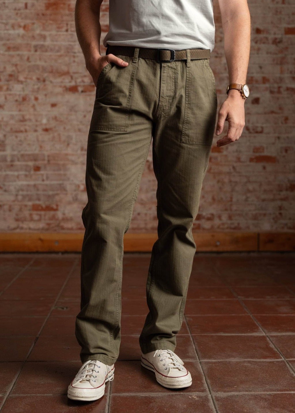 Iron & Resin Herringbone Brigade Pant - Paranoid Ranch