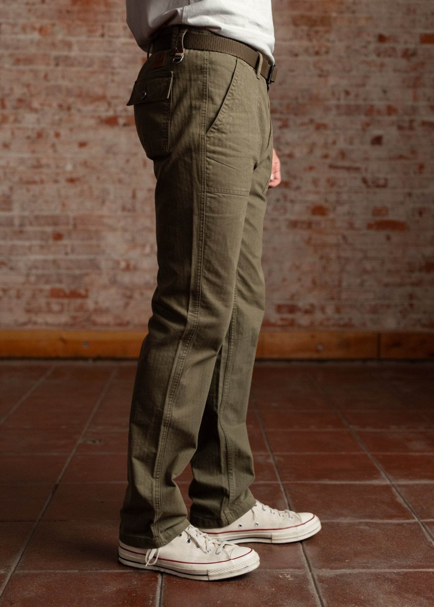 Iron & Resin Herringbone Brigade Pant - Paranoid Ranch