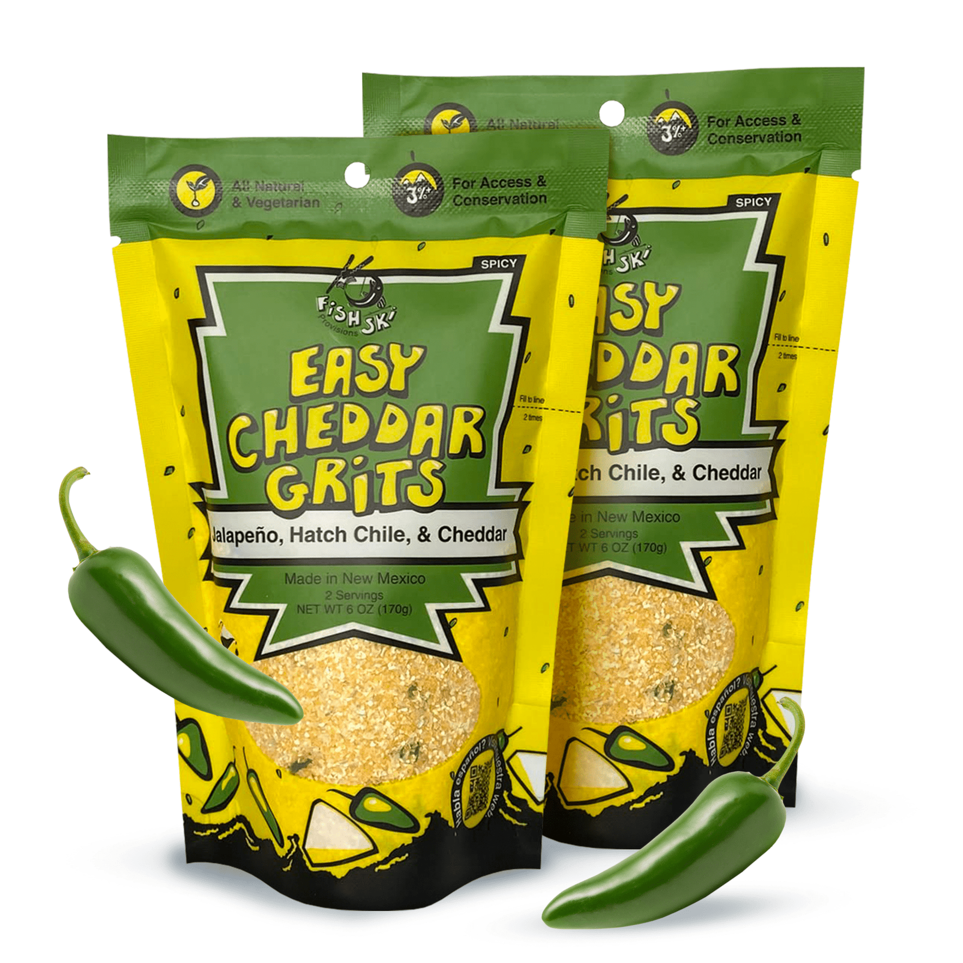 Jalapeño, Hatch Green Chile, Cheddar Grits - Paranoid Ranch
