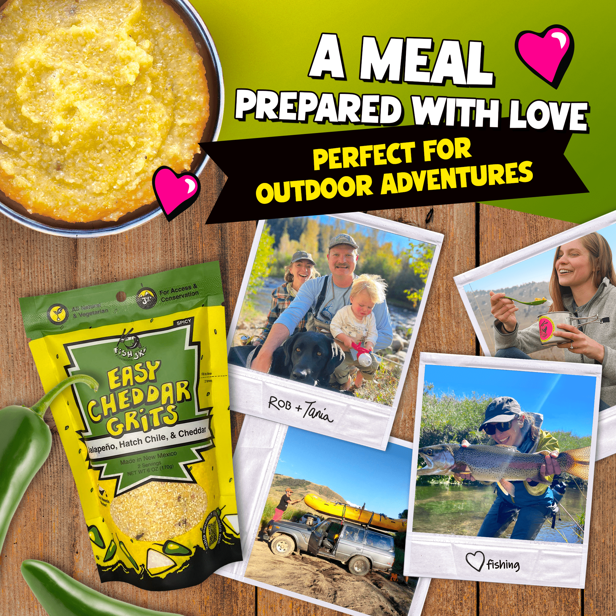 Jalapeño, Hatch Green Chile, Cheddar Grits - Paranoid Ranch