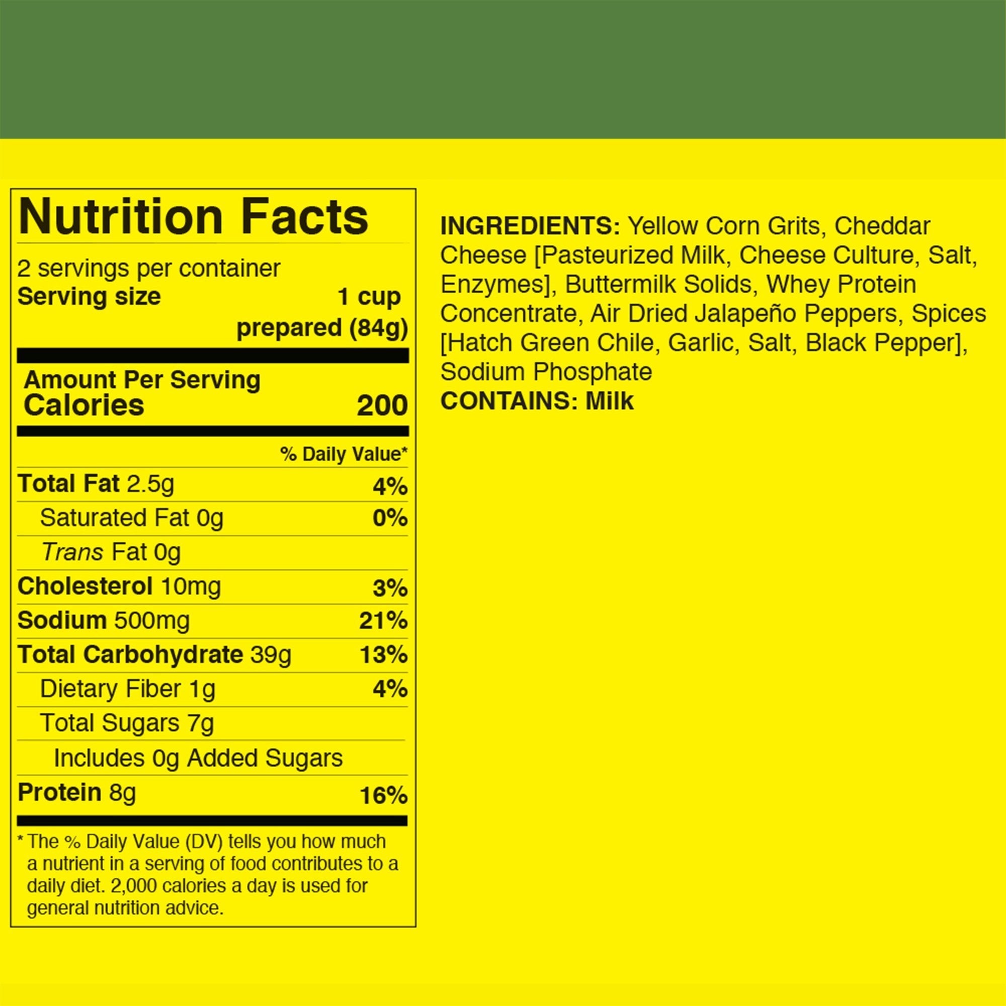 Jalapeño, Hatch Green Chile, Cheddar Grits - Paranoid Ranch