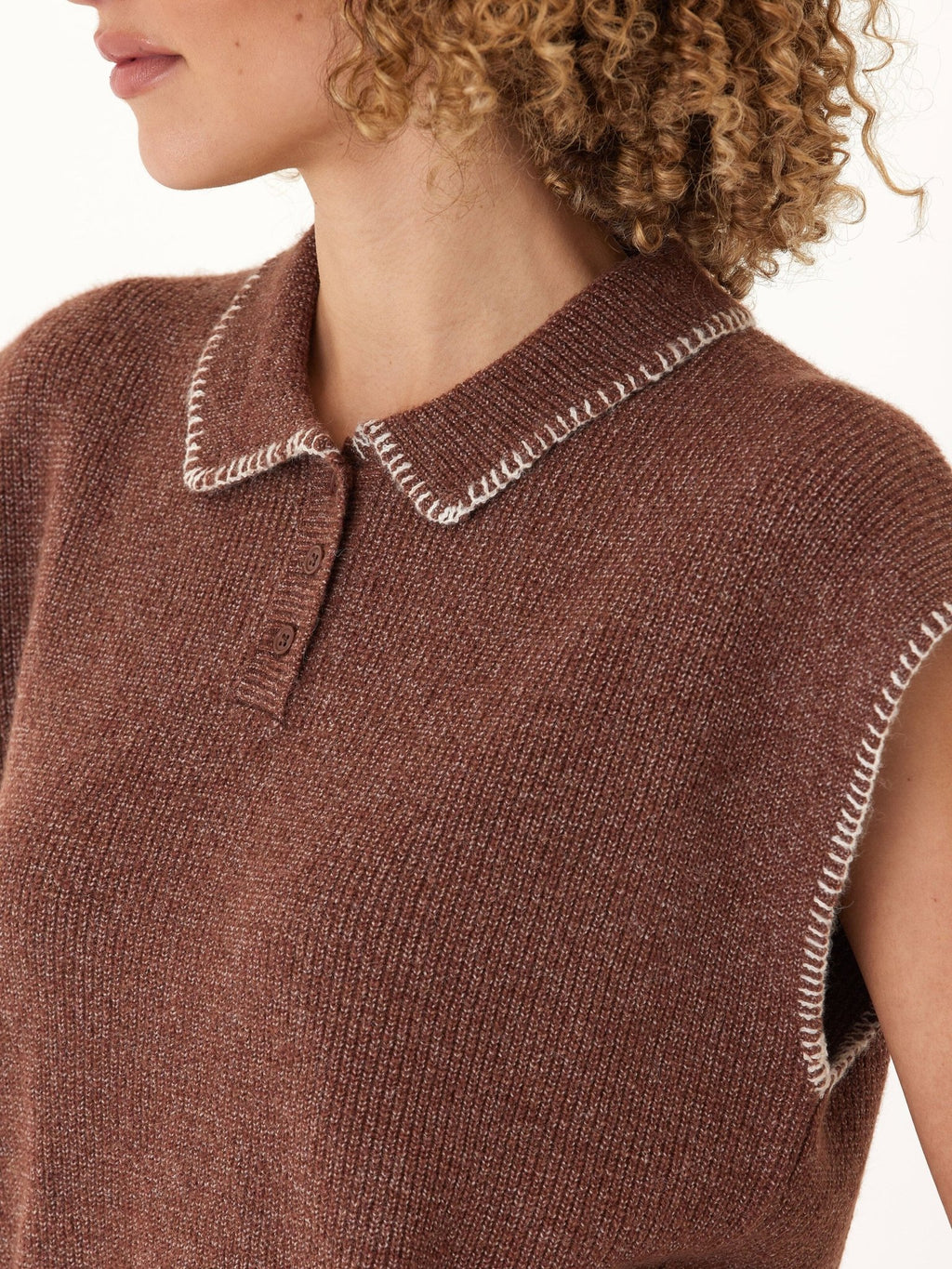 Julieta Cozy Solid Knit Sweater Polo - Paranoid Ranch