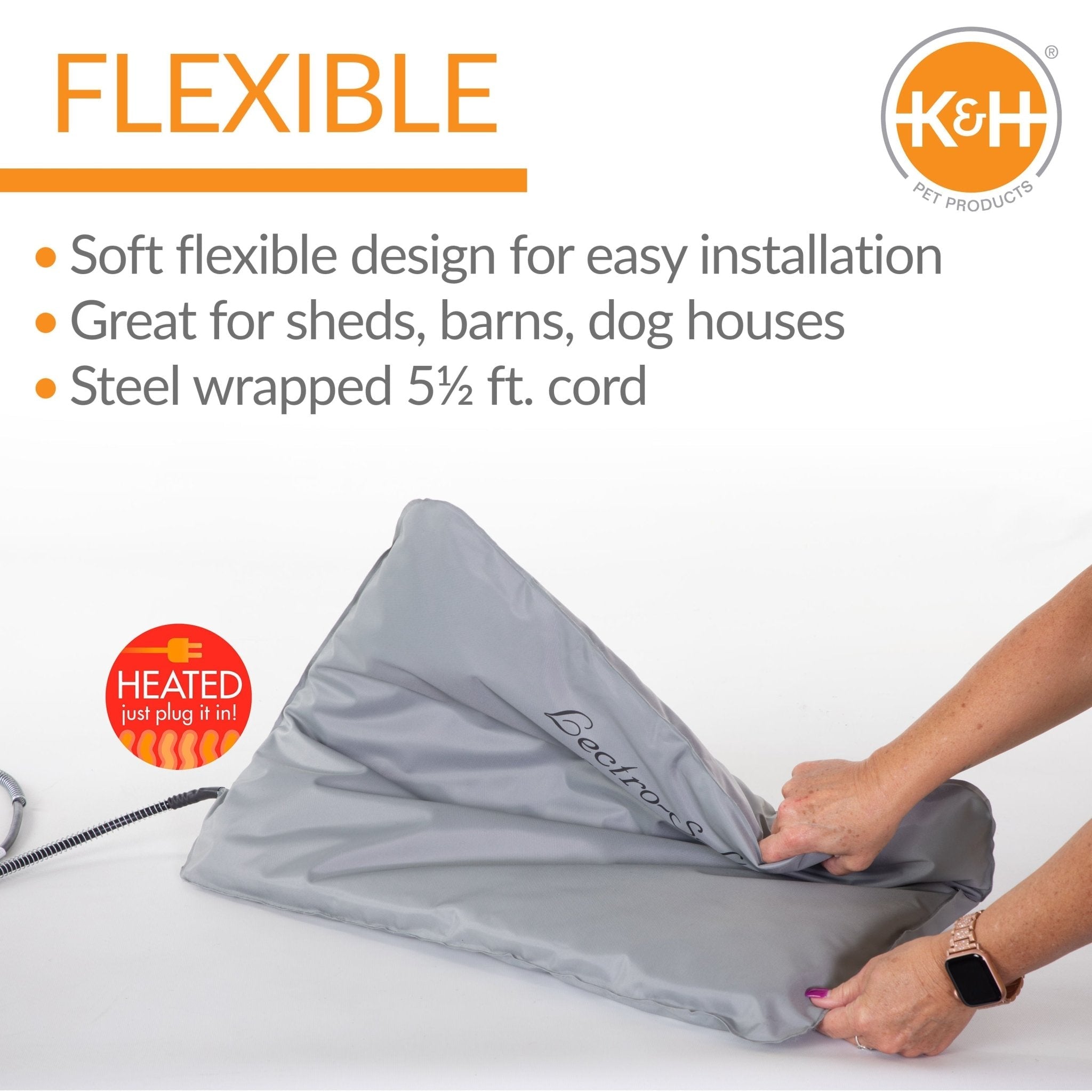 K&H Lectro-Soft Indoor/Outdoor Heated Pet Bed - Paranoid Ranch