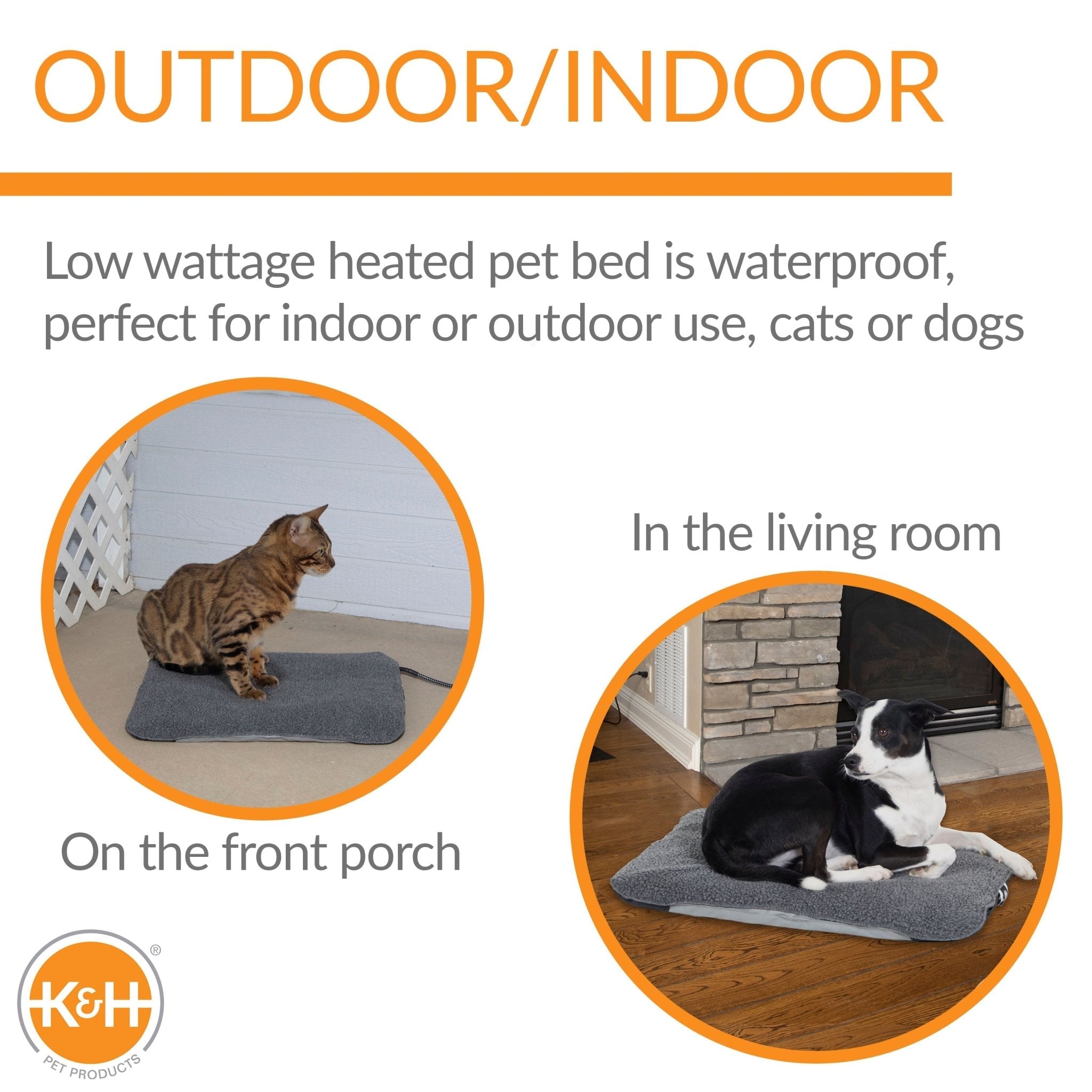 K&H Lectro-Soft Indoor/Outdoor Heated Pet Bed - Paranoid Ranch