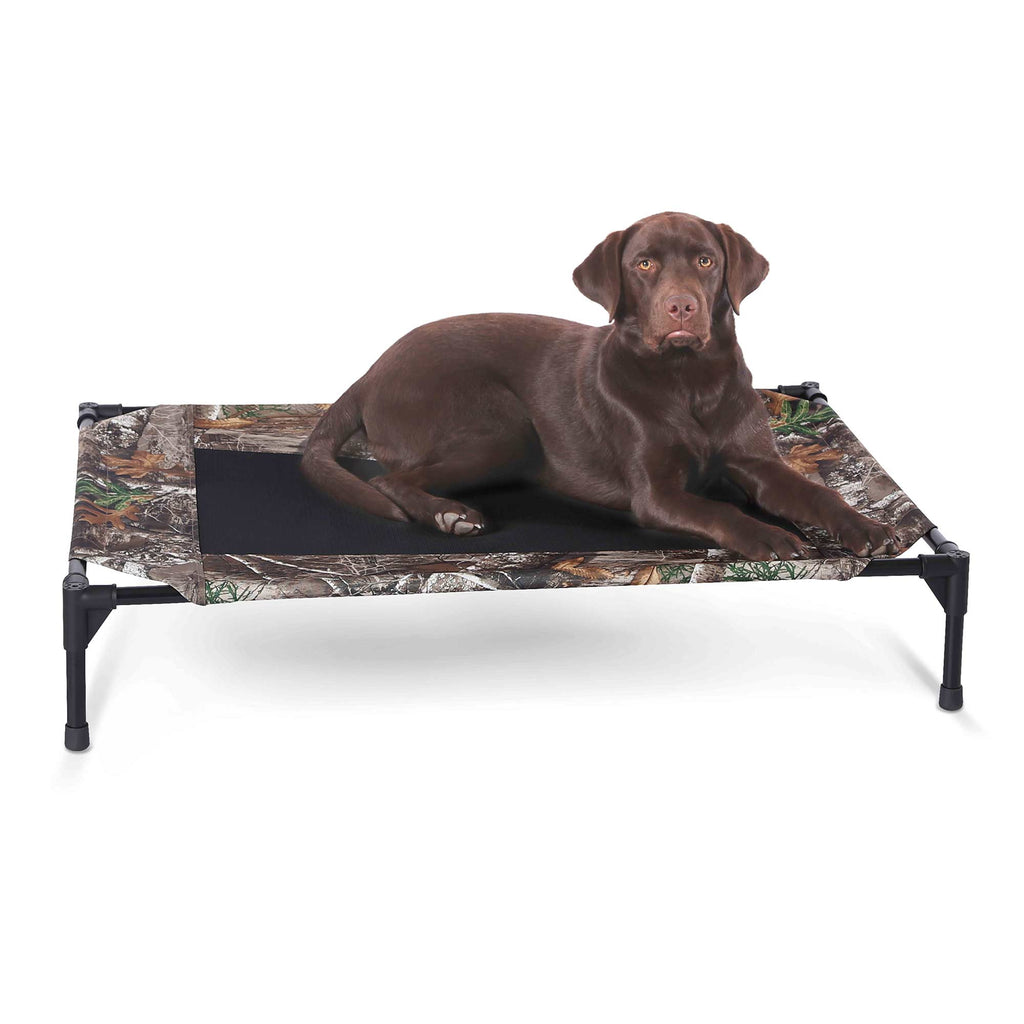 K&H Pet Products Original Pet Cot Elevated Dog Bed, Realtree Edge - Paranoid Ranch