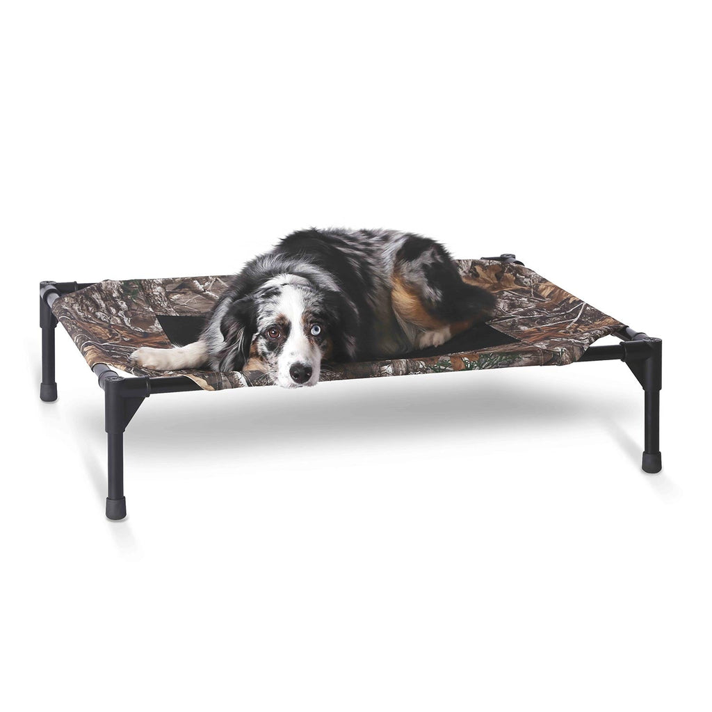 K&H Pet Products Original Pet Cot Elevated Dog Bed, Realtree Edge - Paranoid Ranch