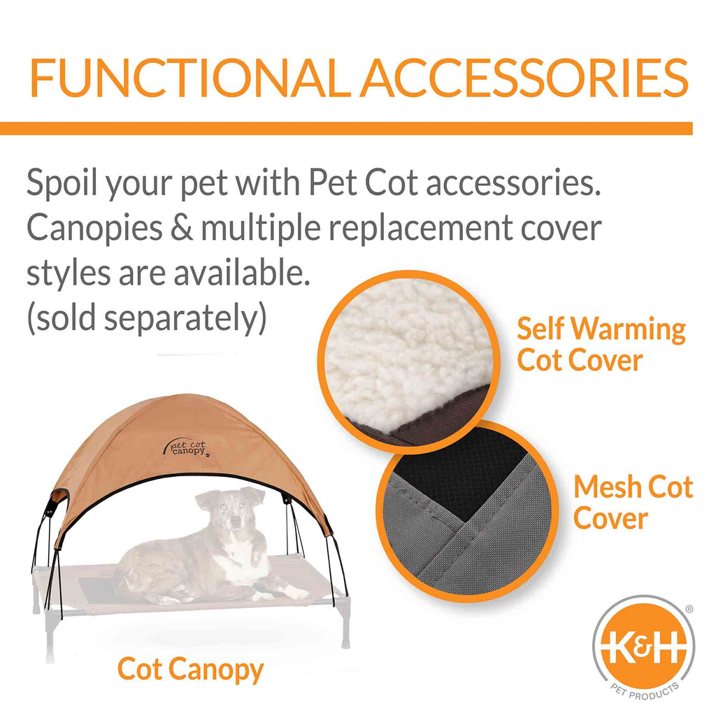K&H Pet Products Original Pet Cot Elevated Dog Bed, Realtree Edge - Paranoid Ranch