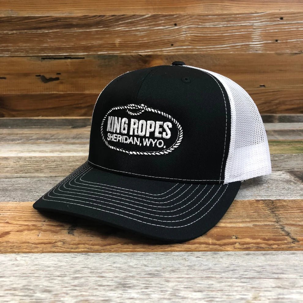 King Ropes Original Trucker Hat - Black/White - Paranoid Ranch