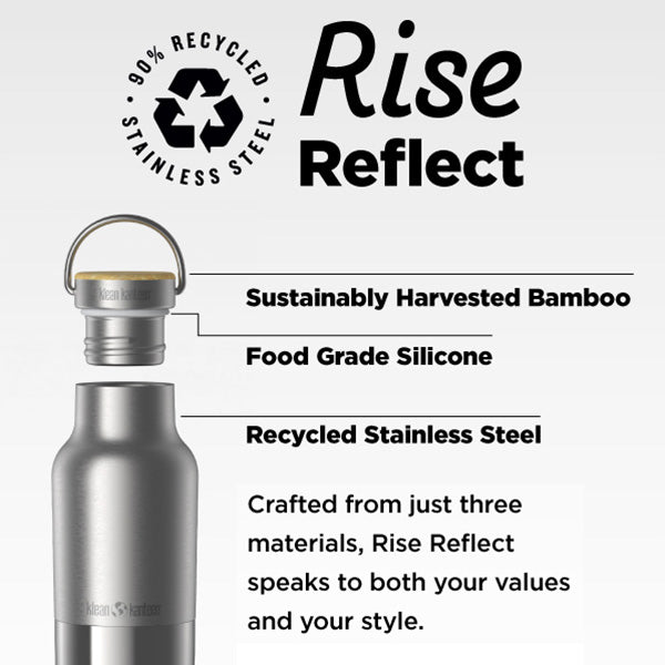 Klean Kanteen 20oz Rise Reflect with Bamboo Cap - Paranoid Ranch
