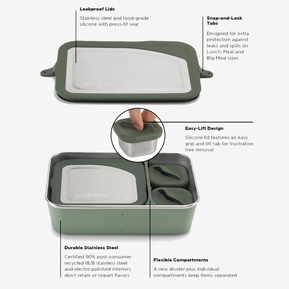 Klean Kanteen 34oz Rise Food Box - Meal - Paranoid Ranch