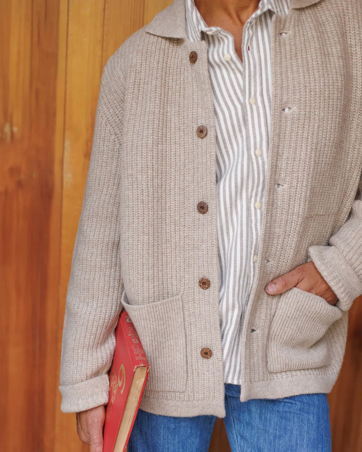 Knit Kite Jacket - Bone - Paranoid Ranch