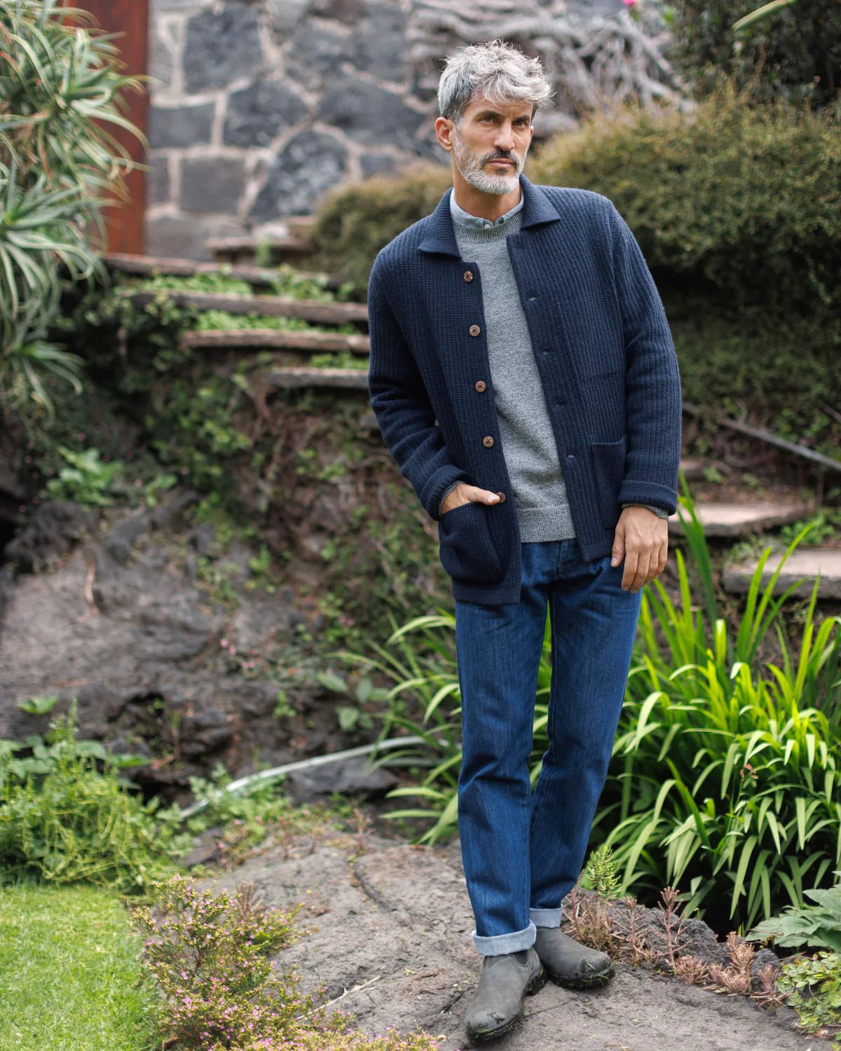 Knit Kite Jacket - Indigo - Paranoid Ranch