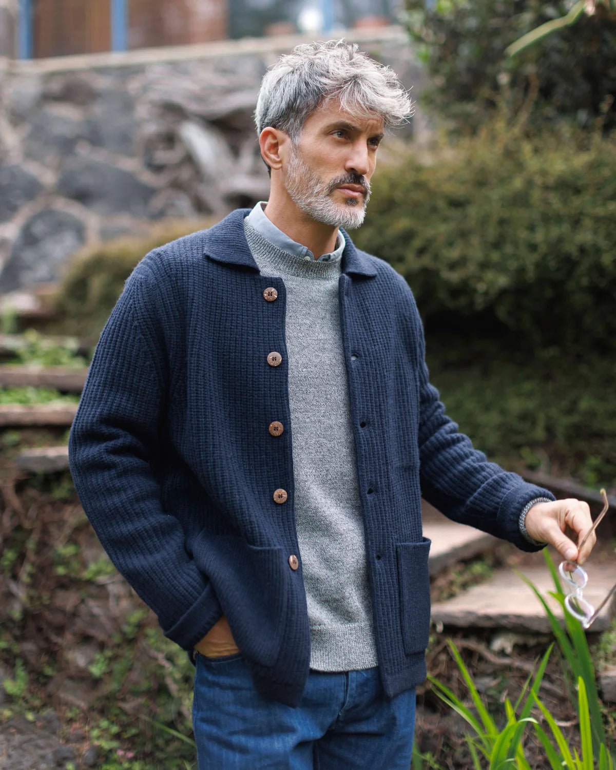 Knit Kite Jacket - Indigo - Paranoid Ranch