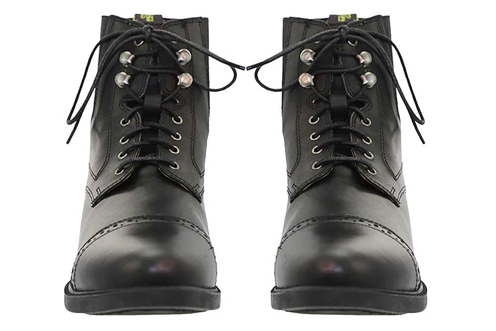 Lace - Up Synthetic Leather Paddock Boots - Paranoid Ranch