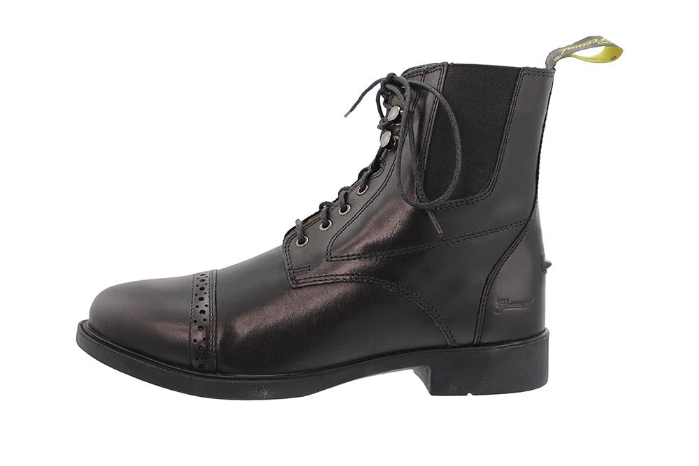 Lace - Up Synthetic Leather Paddock Boots - Paranoid Ranch