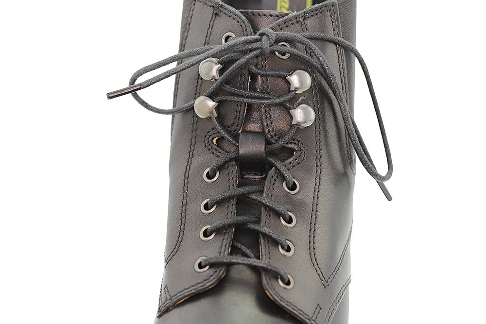 Lace - Up Synthetic Leather Paddock Boots - Paranoid Ranch