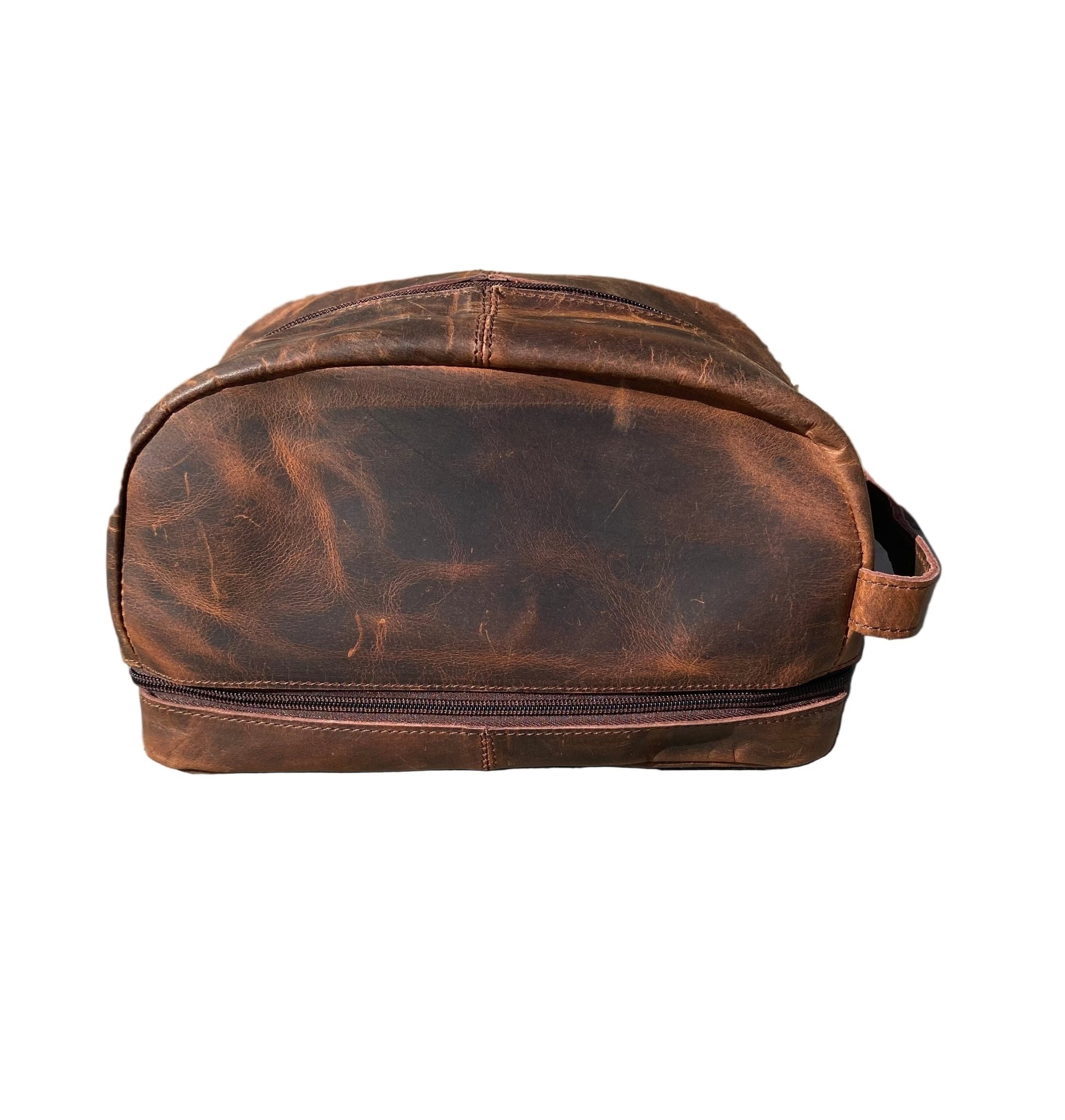 Large Vintage Leather Toiletry Bag - Paranoid Ranch