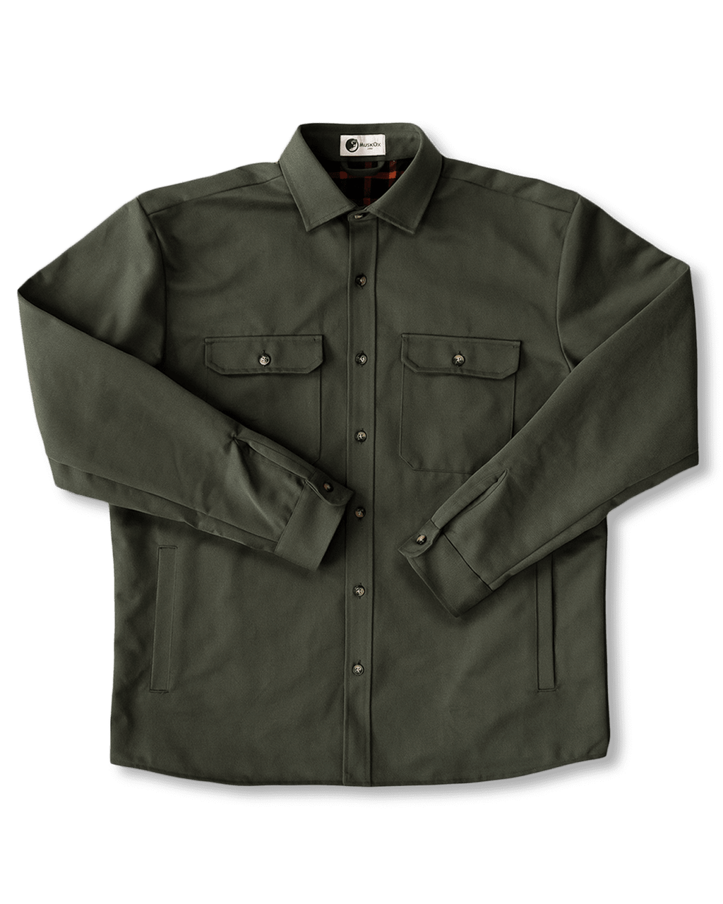 Lined Yukon Flannel Shirt Jacket, Olive - Paranoid Ranch