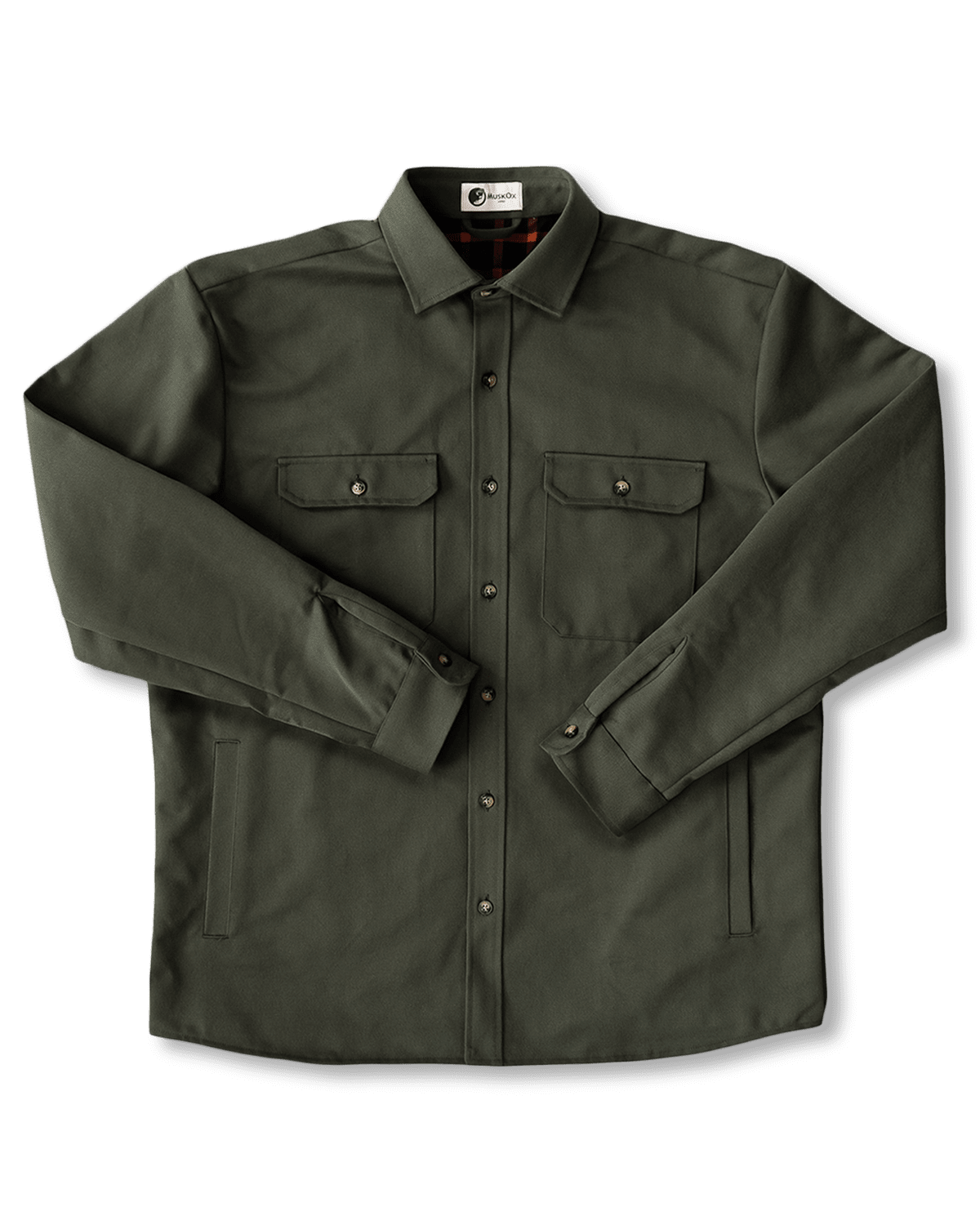 Lined Yukon Flannel Shirt Jacket, Olive - Paranoid Ranch