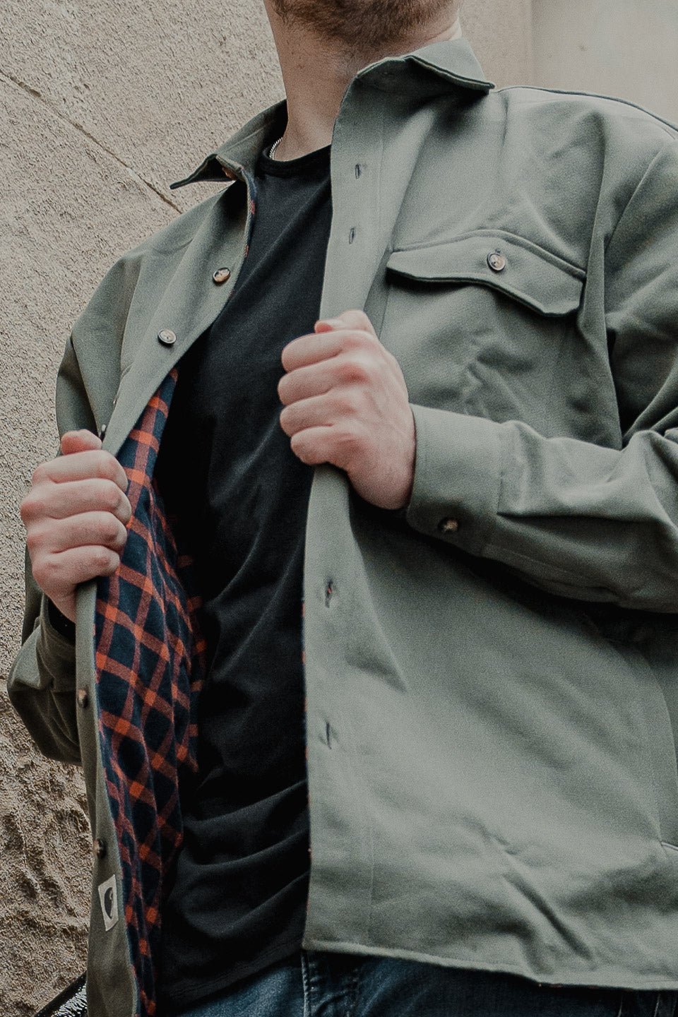 Lined Yukon Flannel Shirt Jacket, Olive - Paranoid Ranch