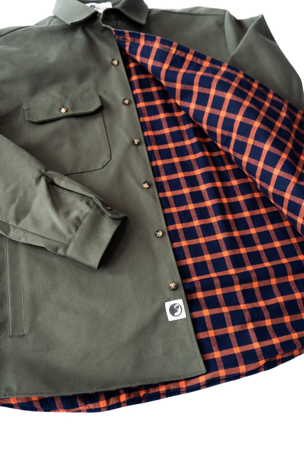 Lined Yukon Flannel Shirt Jacket, Olive - Paranoid Ranch