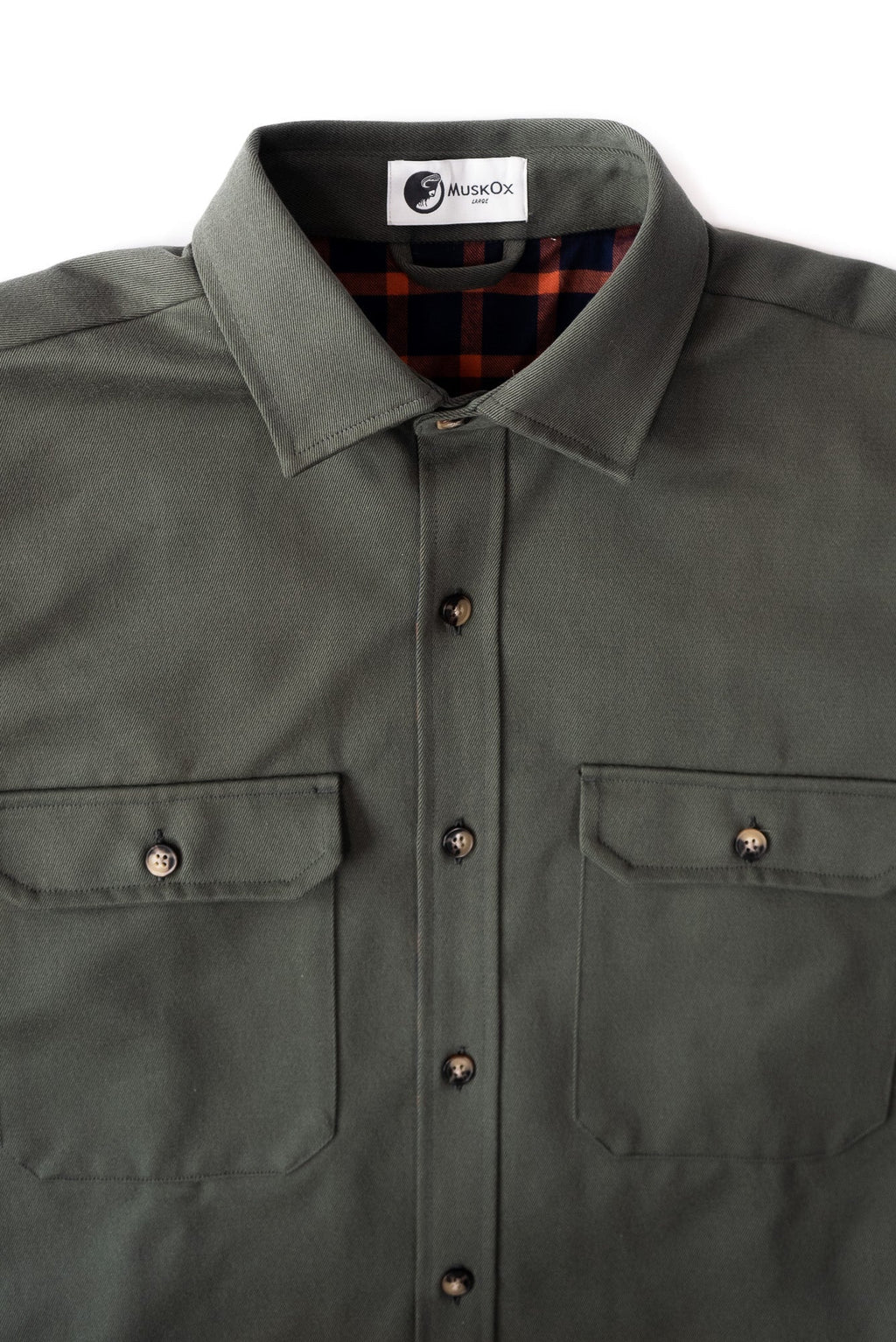 Lined Yukon Flannel Shirt Jacket, Olive - Paranoid Ranch