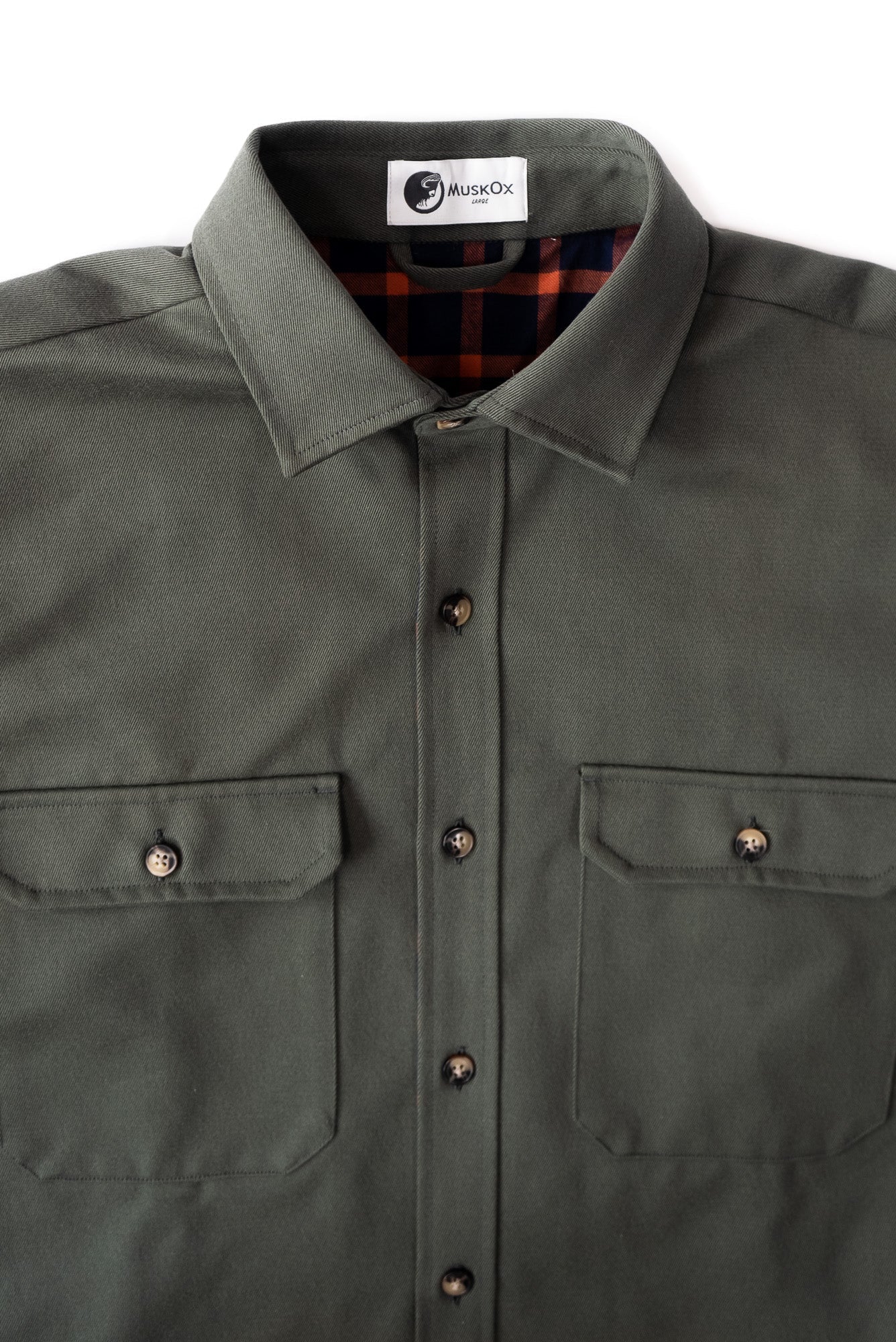 Lined Yukon Flannel Shirt Jacket, Olive - Paranoid Ranch