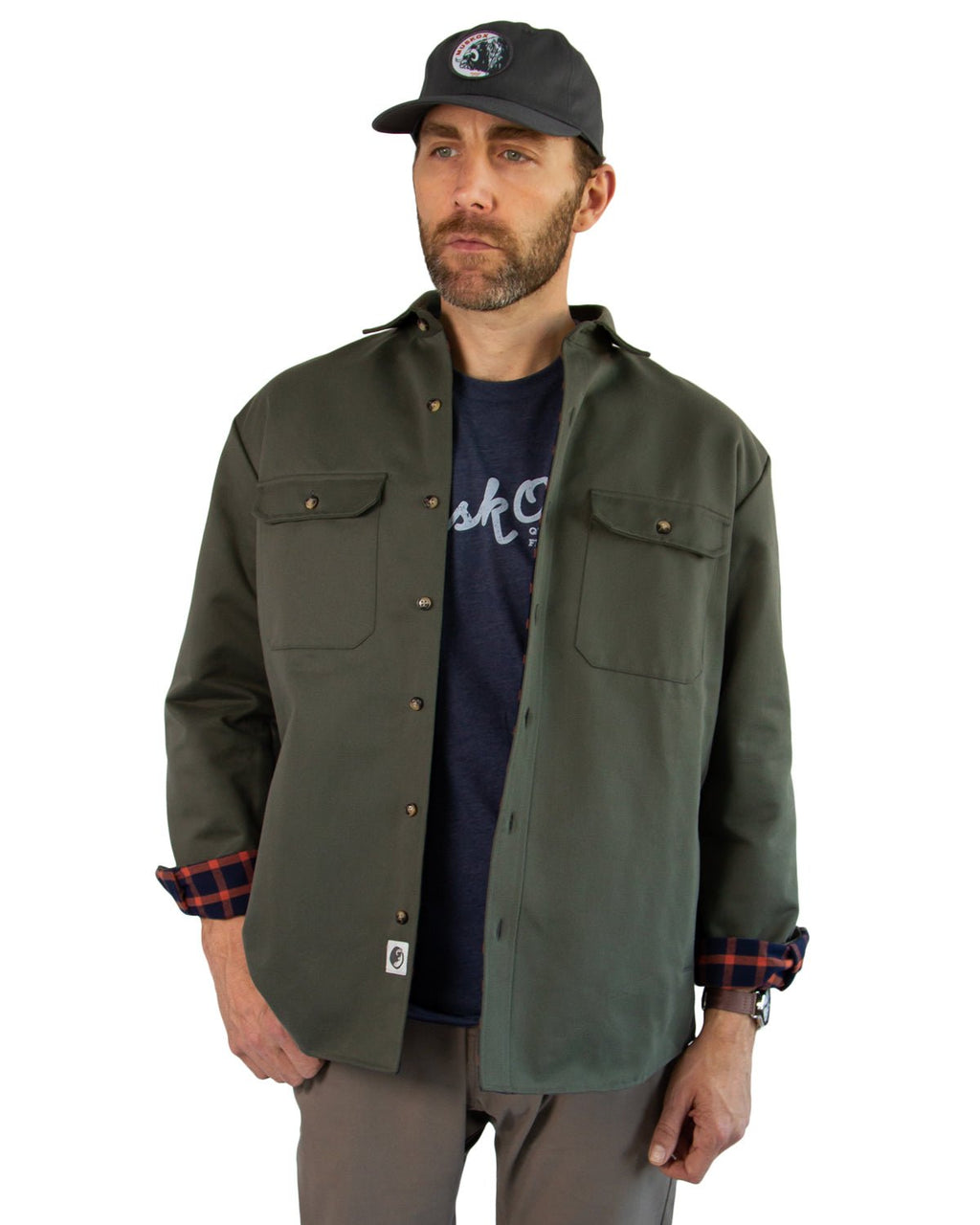 Lined Yukon Flannel Shirt Jacket, Olive - Paranoid Ranch