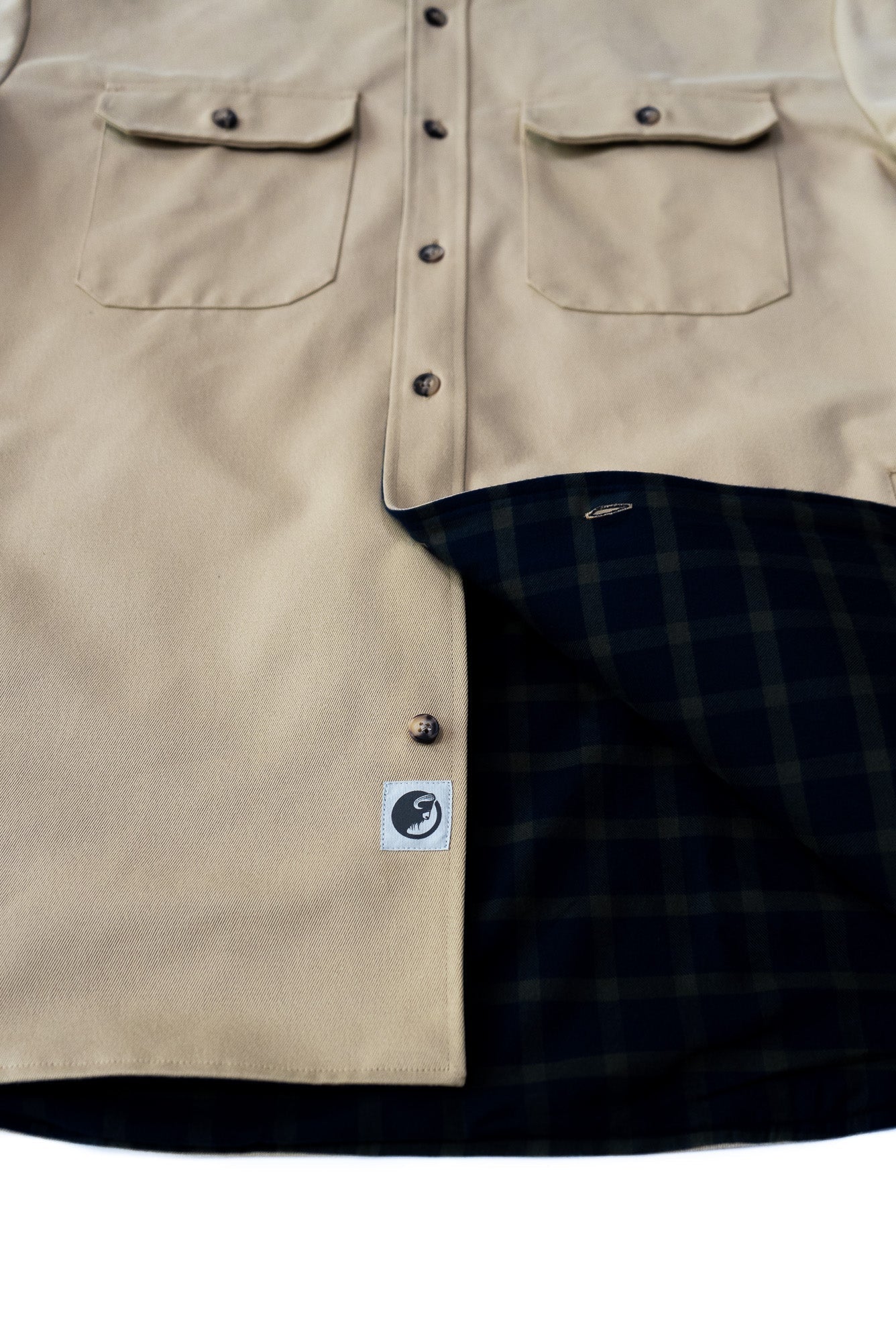 Lined Yukon Flannel Shirt Jacket, Tan - Paranoid Ranch