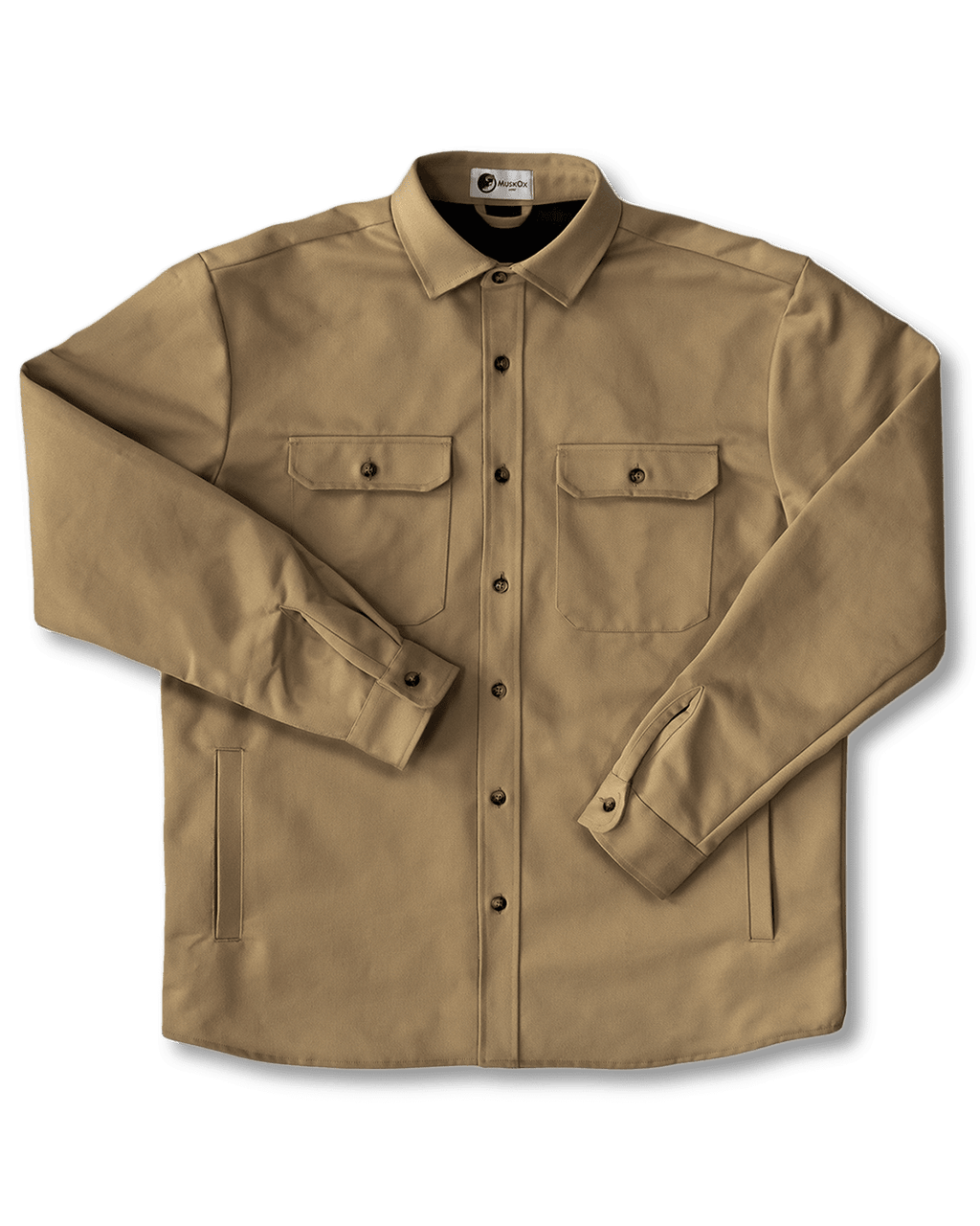 Lined Yukon Flannel Shirt Jacket, Tan - Paranoid Ranch