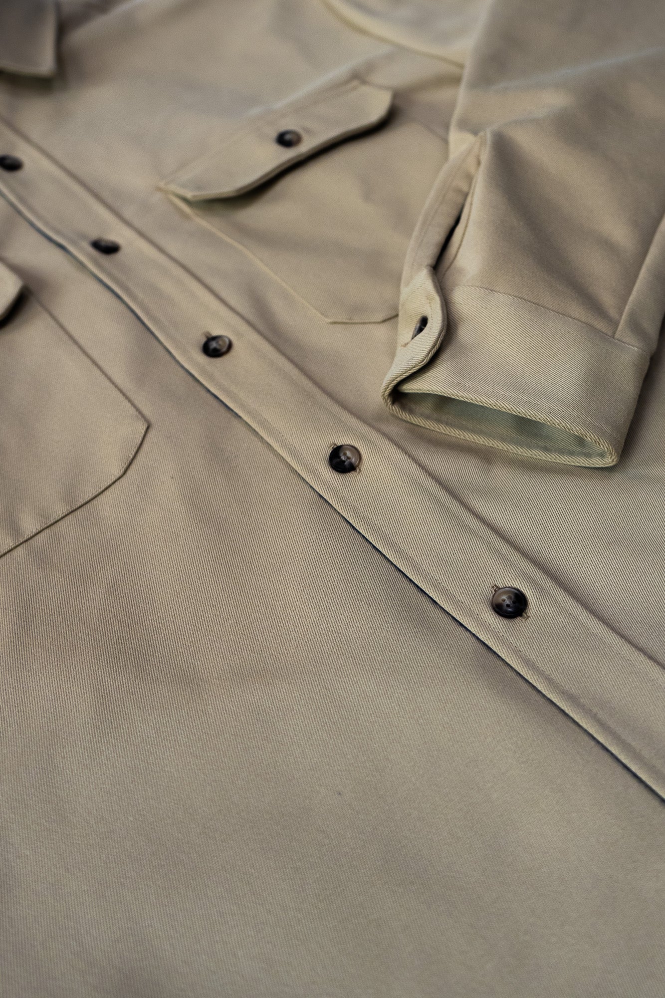 Lined Yukon Flannel Shirt Jacket, Tan - Paranoid Ranch