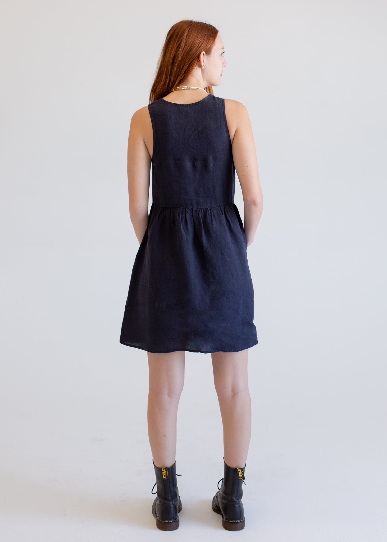Linen Sleeveless Smock Dress - Paranoid Ranch