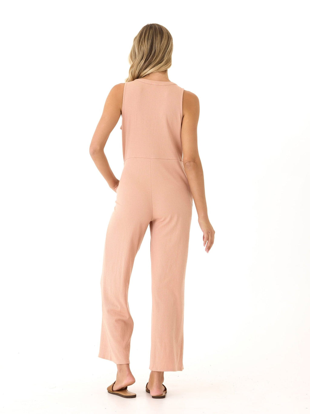 Livvie Smocked Jersey Jumpsuit - Paranoid Ranch