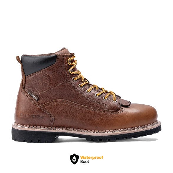 Logger 6” Men’s Waterproof Work Boot - Brown - Paranoid Ranch
