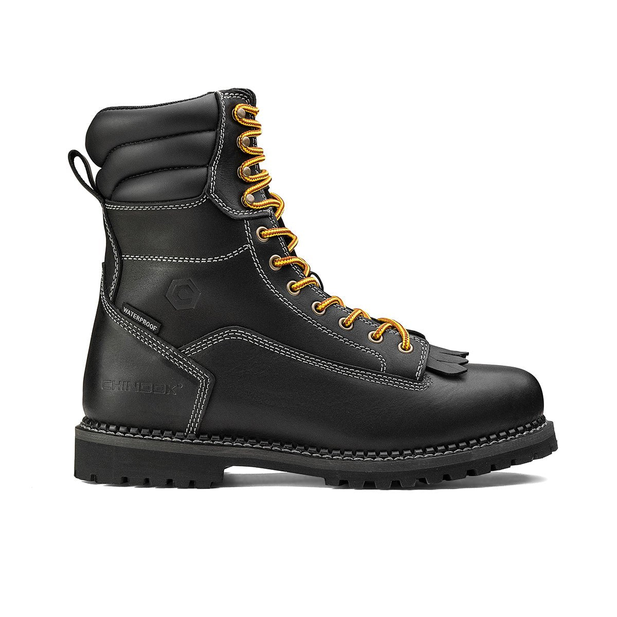 Logger 8” Men’s Waterproof Work Boot for Men - Black - Paranoid Ranch