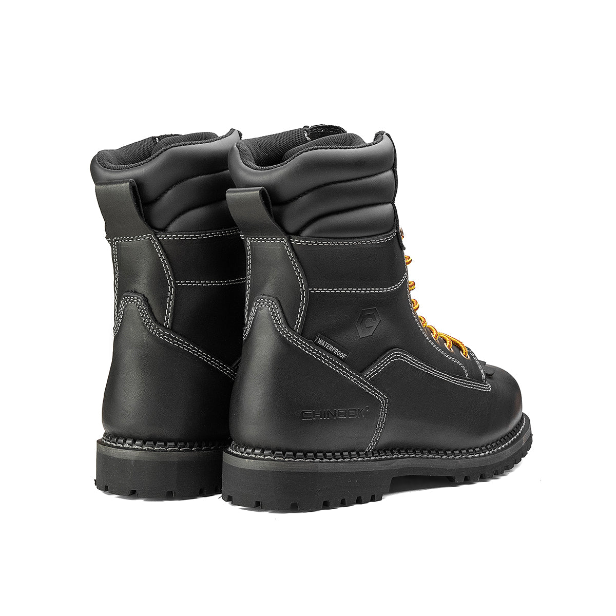Logger 8” Men’s Waterproof Work Boot for Men - Black - Paranoid Ranch