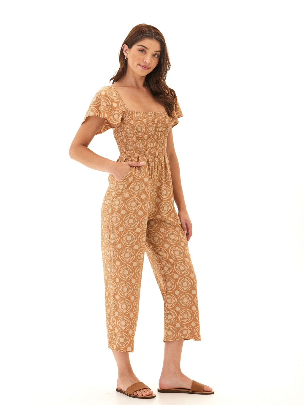 Lucille Medallion Print Woven Jumpsuit - Paranoid Ranch
