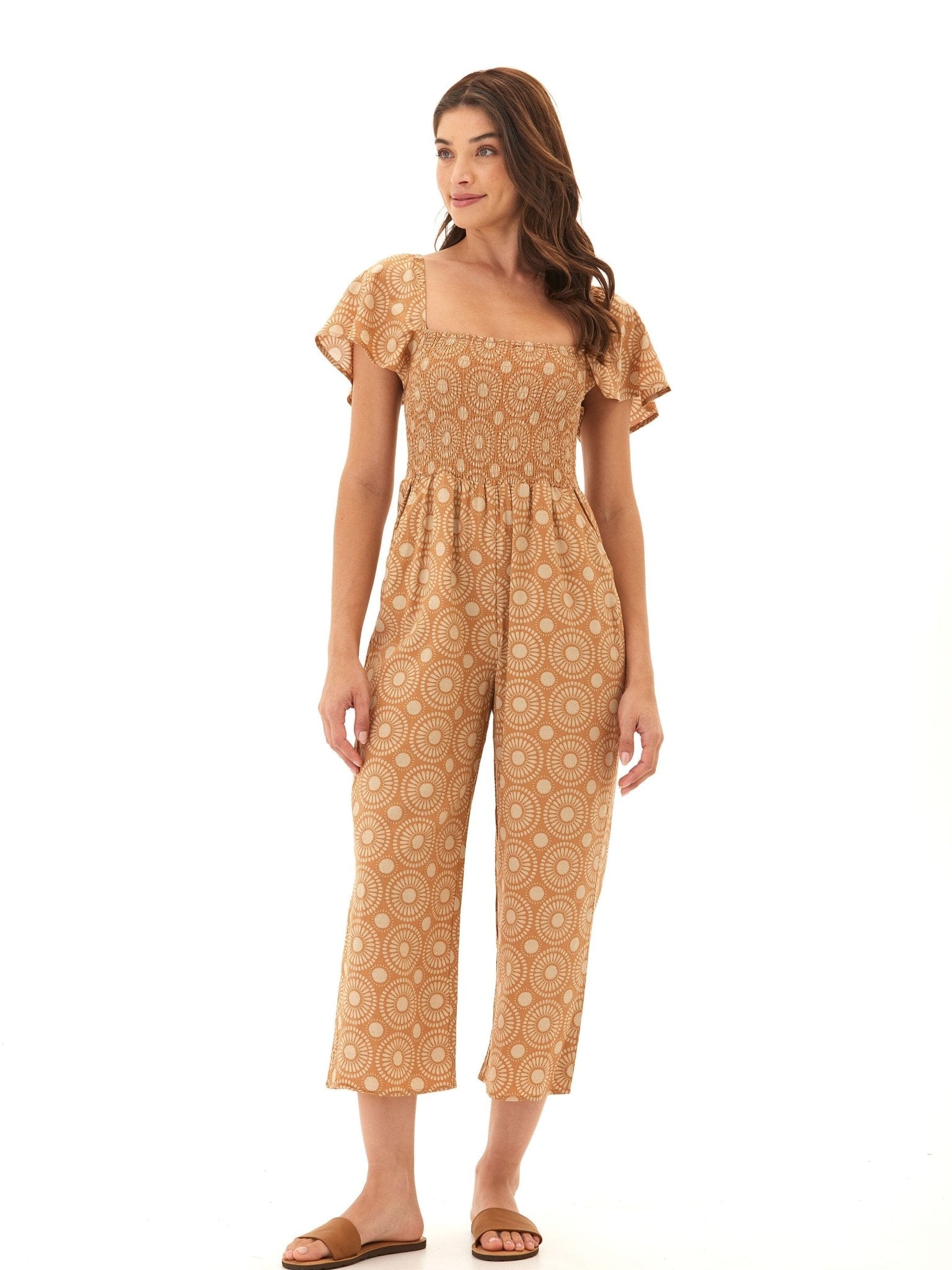 Lucille Medallion Print Woven Jumpsuit - Paranoid Ranch