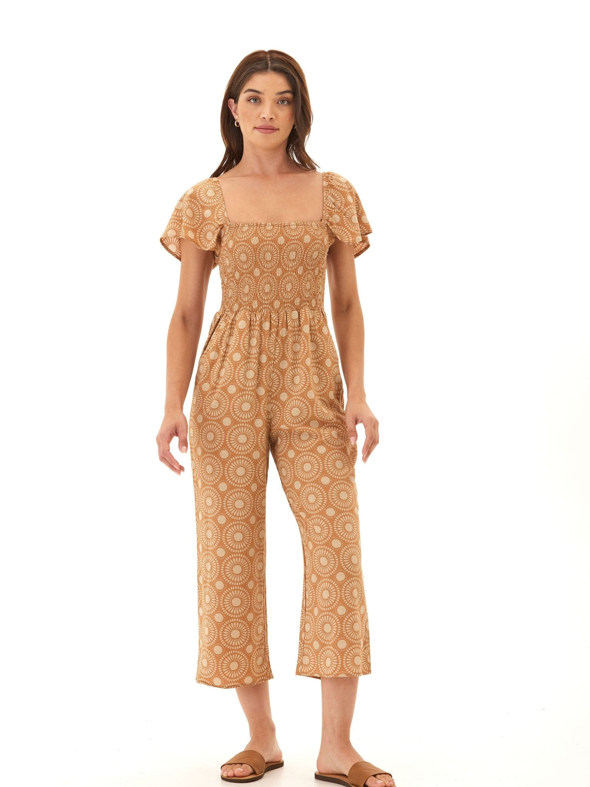 Lucille Medallion Print Woven Jumpsuit - Paranoid Ranch