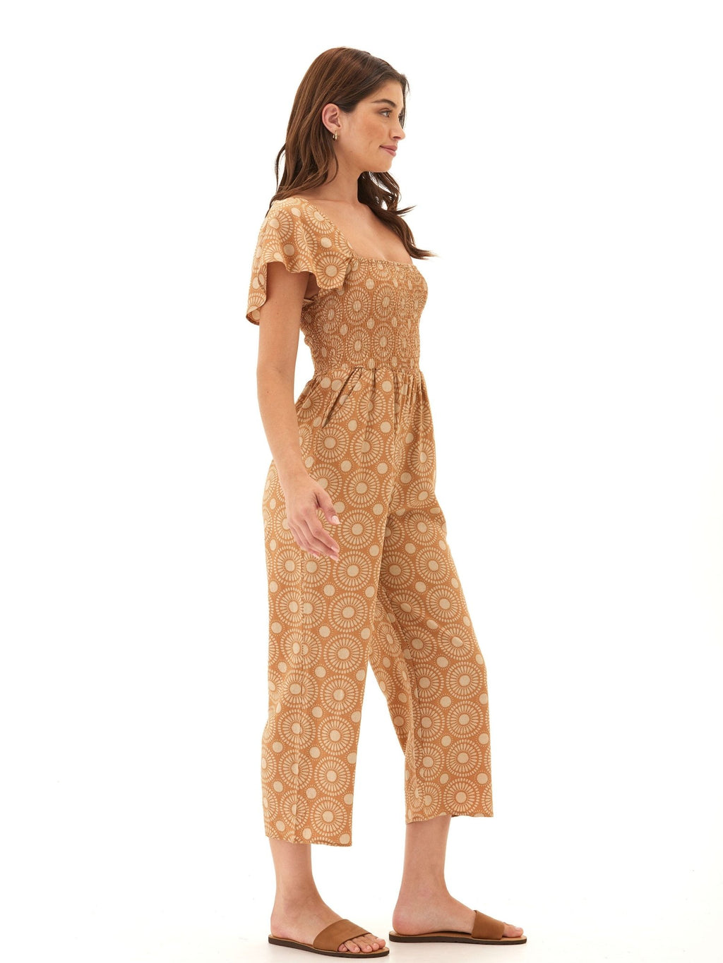 Lucille Medallion Print Woven Jumpsuit - Paranoid Ranch