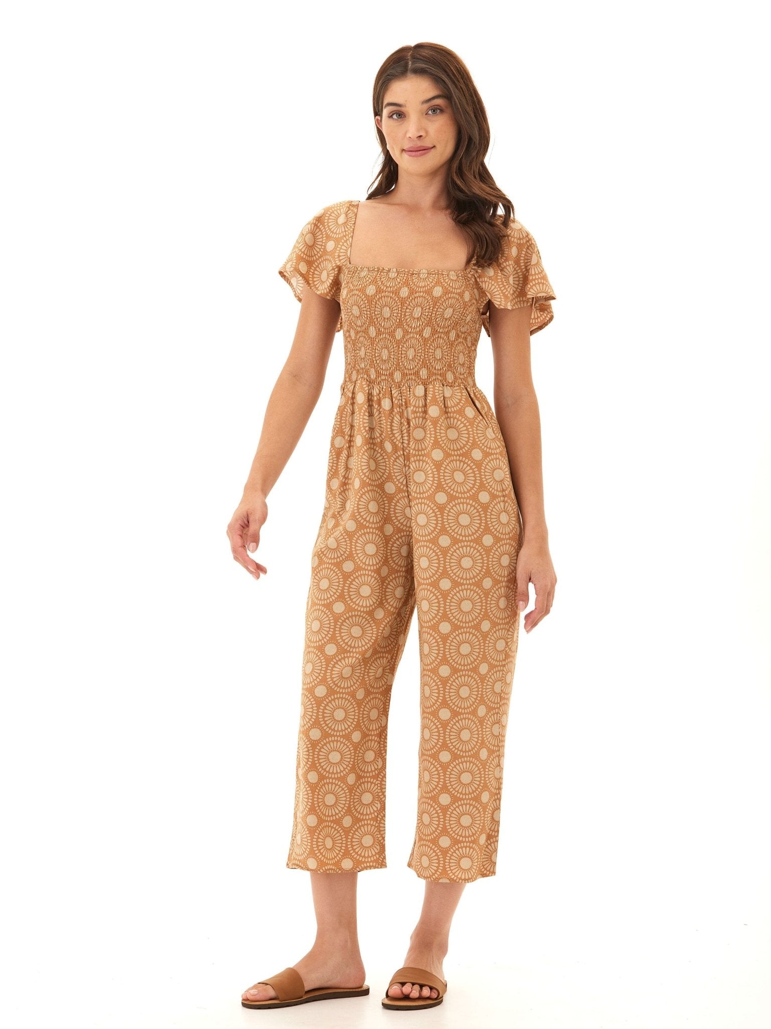 Lucille Medallion Print Woven Jumpsuit - Paranoid Ranch