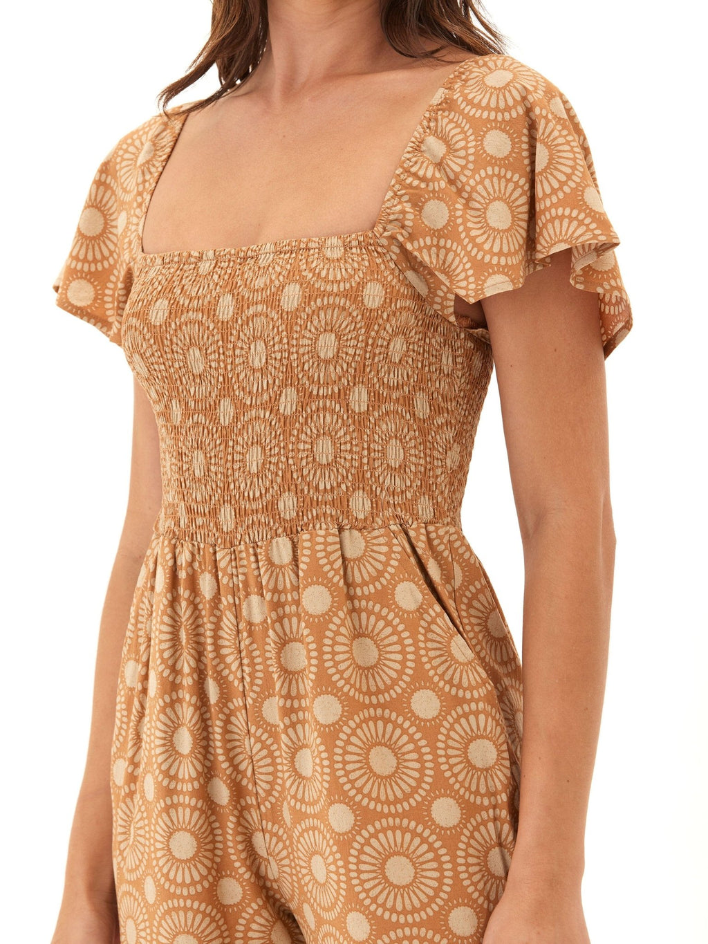 Lucille Medallion Print Woven Jumpsuit - Paranoid Ranch
