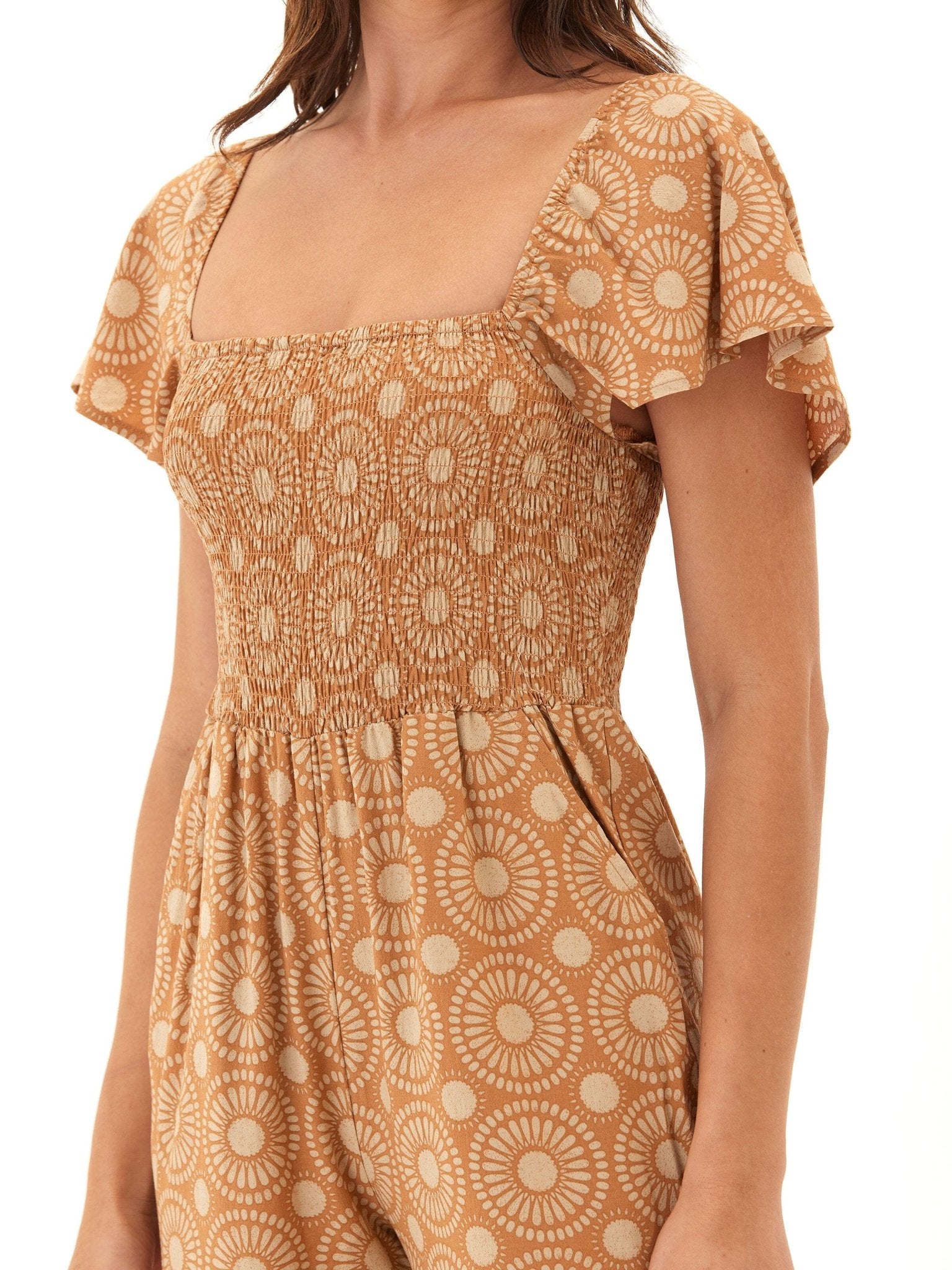 Lucille Medallion Print Woven Jumpsuit - Paranoid Ranch