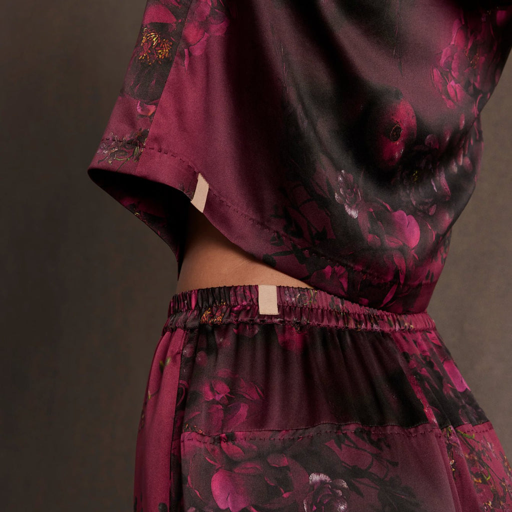 Lunya x Rosandich Washable Silk High Rise Pant Set - Paranoid Ranch