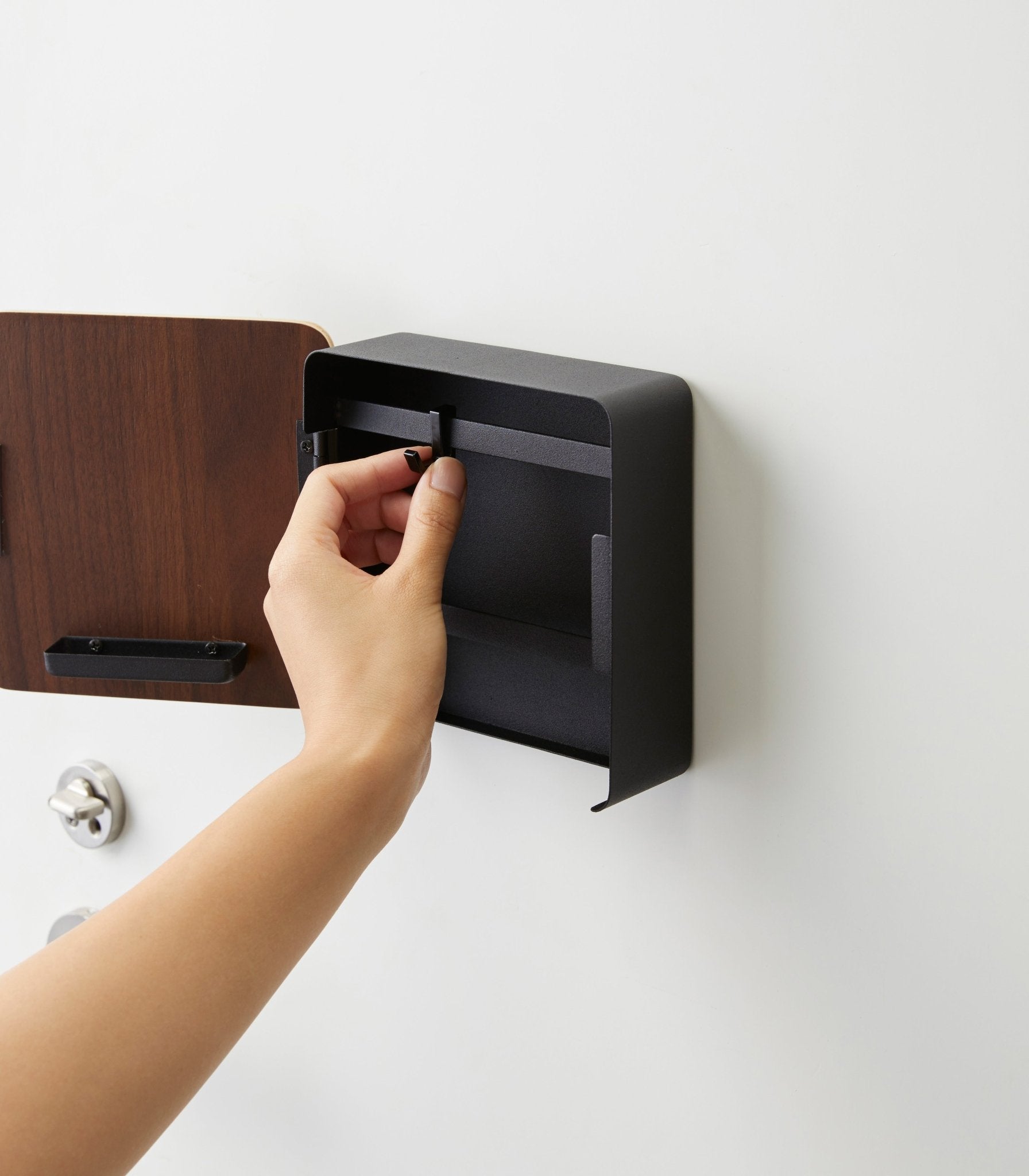 Magnetic Key Cabinet - Steel + Wood - Paranoid Ranch