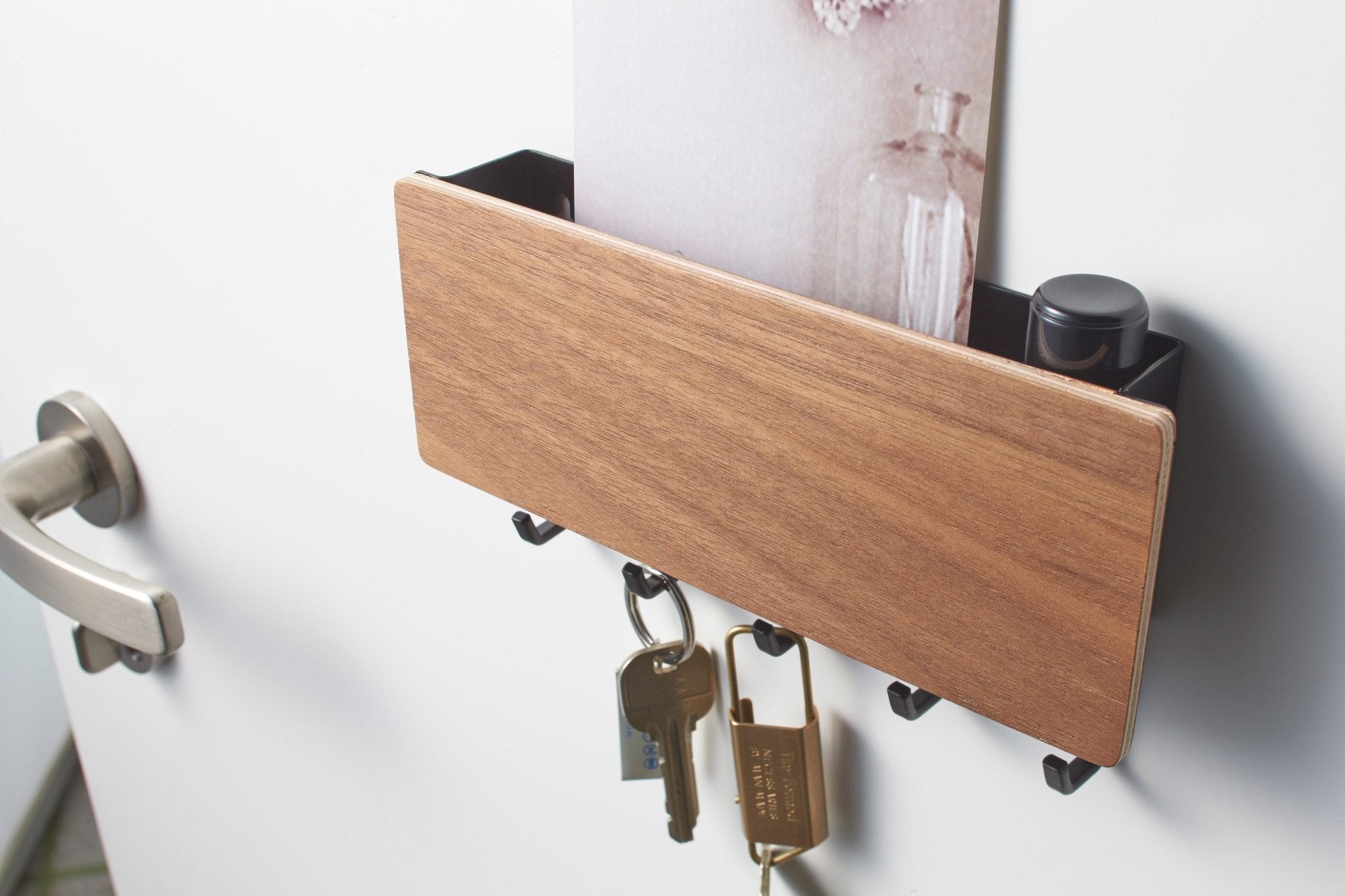 Magnetic Key Rack - Steel + Wood - Paranoid Ranch