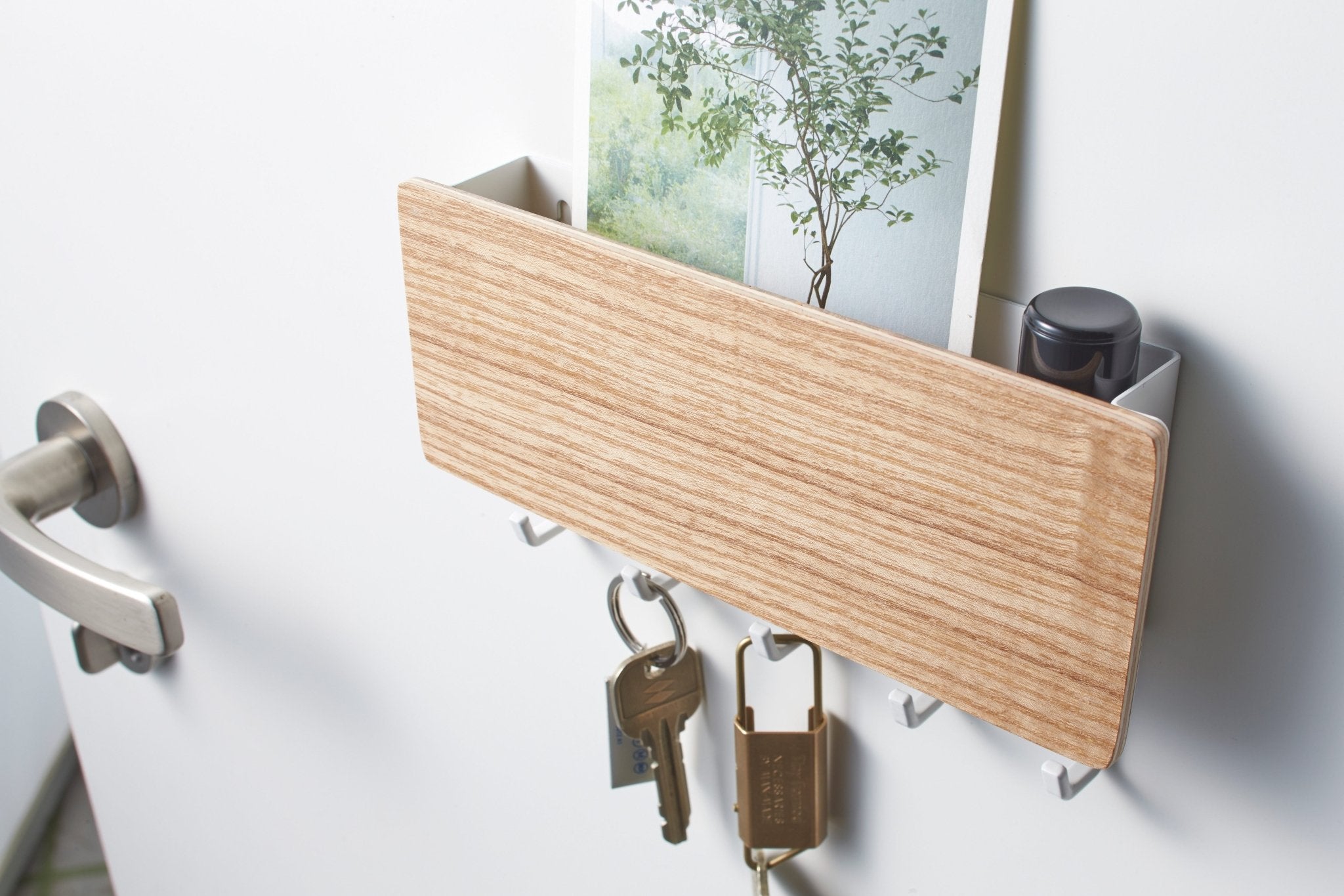 Magnetic Key Rack - Steel + Wood - Paranoid Ranch