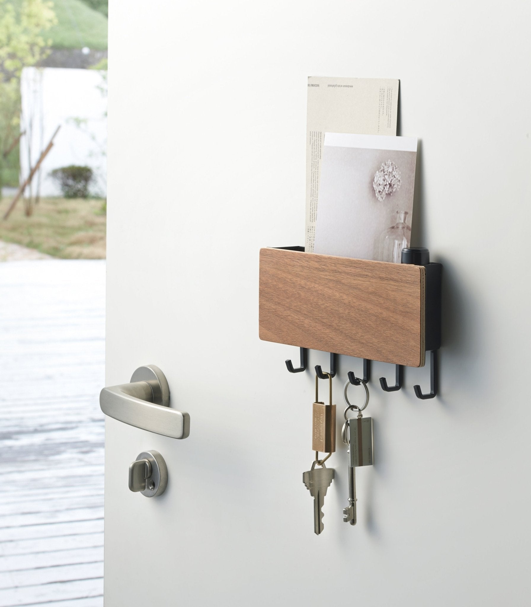 Magnetic Key Rack - Steel + Wood - Paranoid Ranch