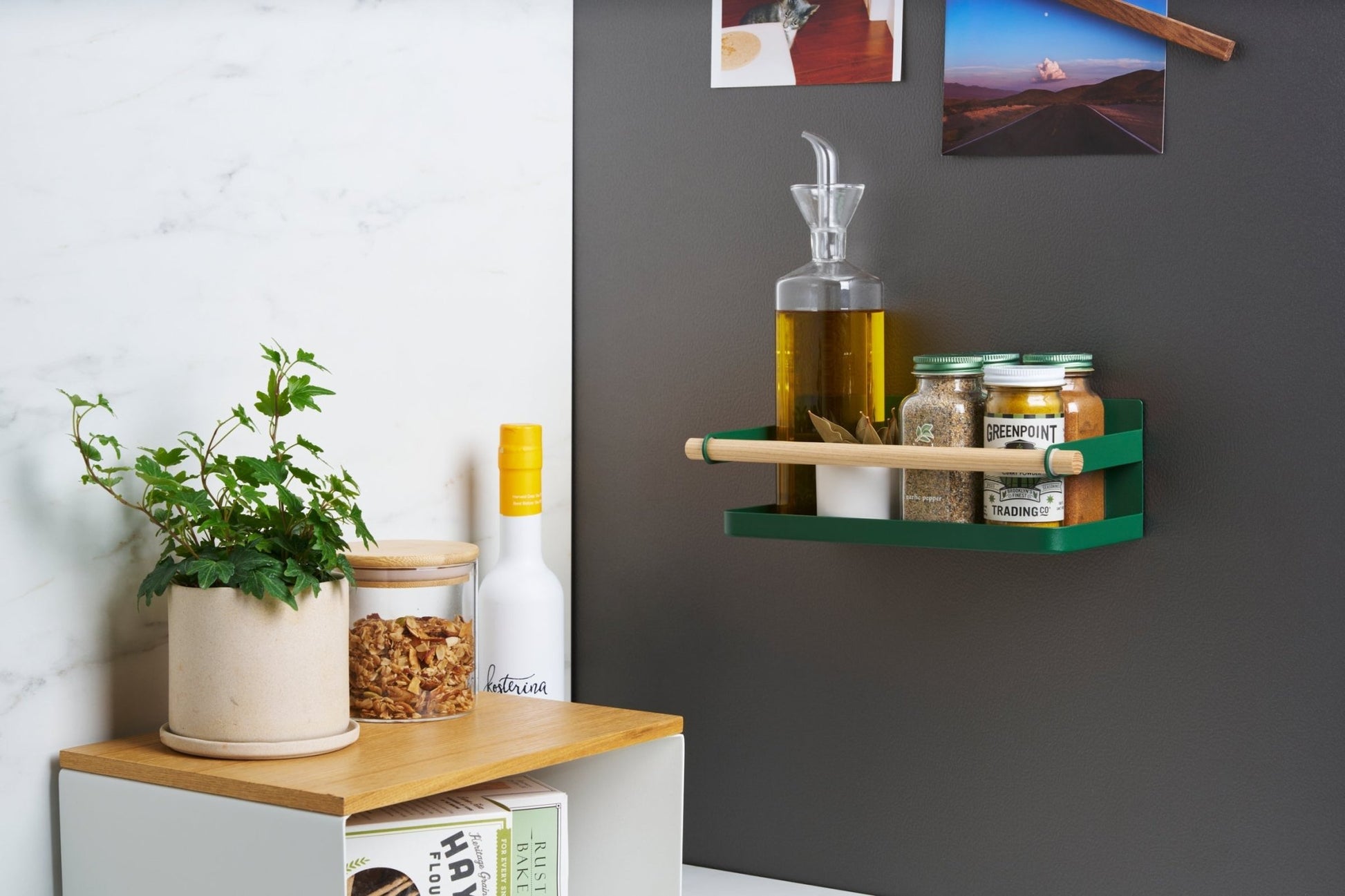Magnetic Storage Caddy - Steel + Wood - Paranoid Ranch